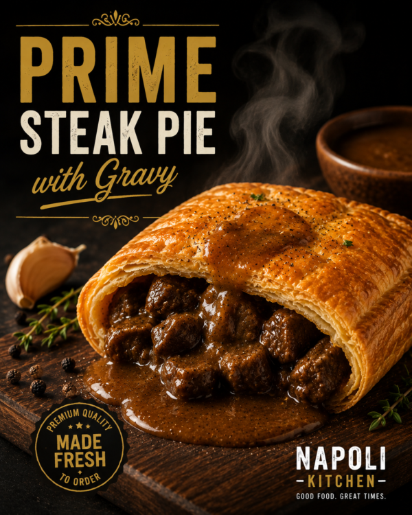 PRIME STEAK PIE & GRAVY